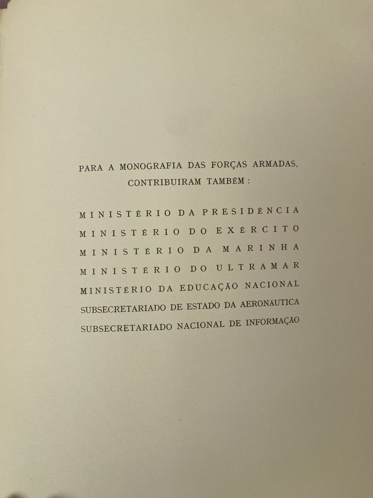 Livro Forças Armadas Portuguesas, 1961