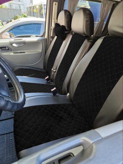 Чохли на сидіння на бус 1+2  Віто Спрінтер Мастер Транзит трафік T4/T5
