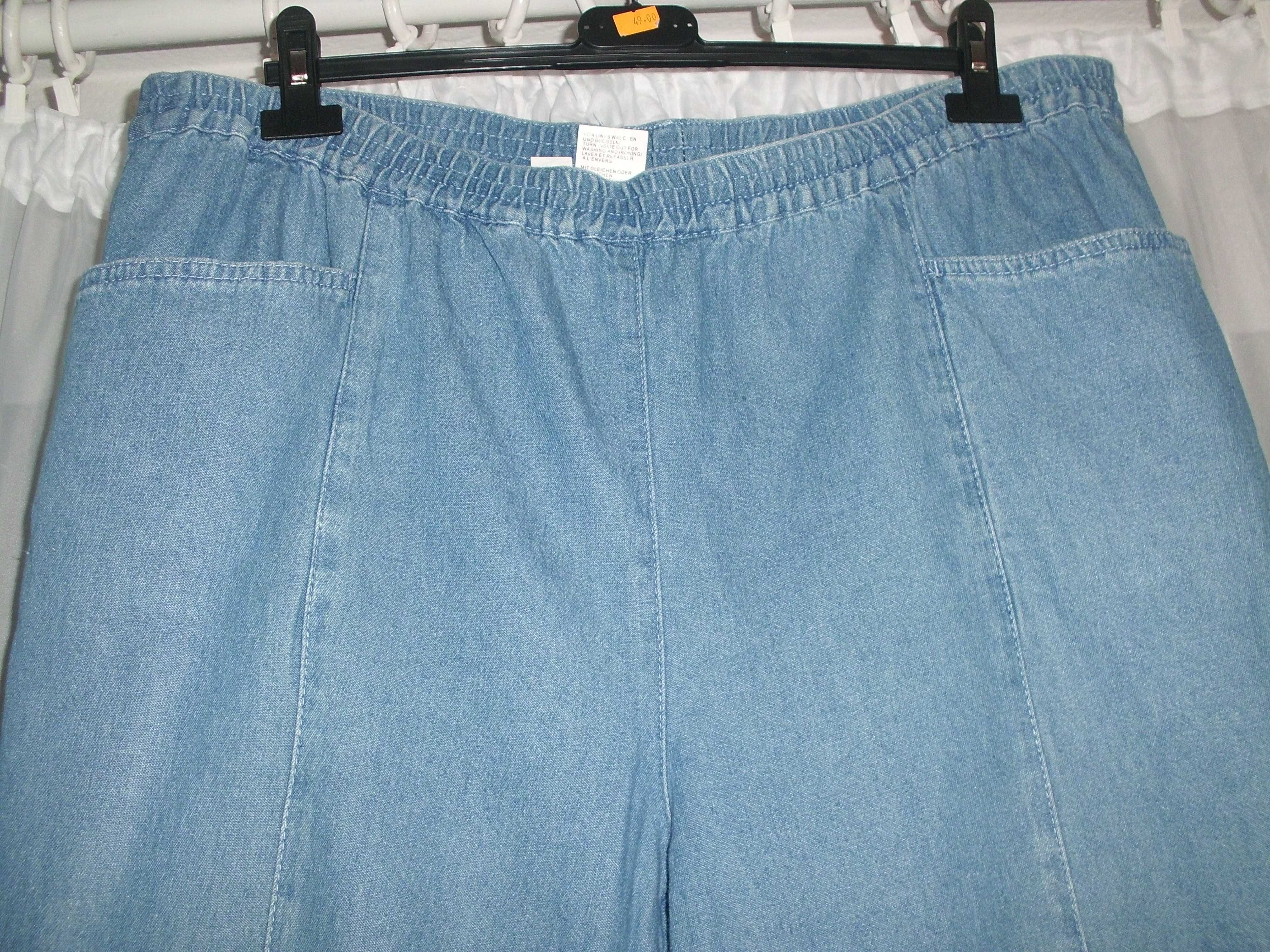 spodnie rybaczki jeansy  rozmiar  50 / 52