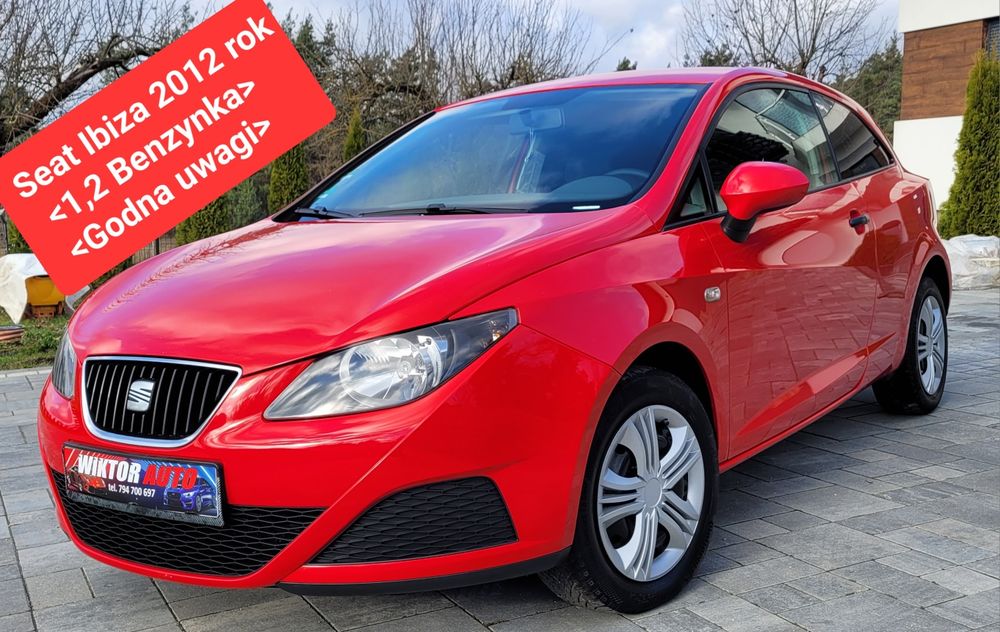 Seat Ibiza-2012 rok-1,2 B-197 przebiegu-Godna uwagi-Po opłatach