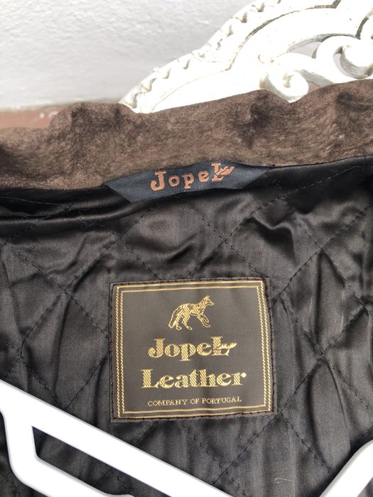 Casaco de pele de cor castanho, L