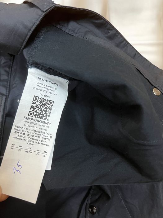 Emporio Armani roz. 29 męskie granatowe spodnie