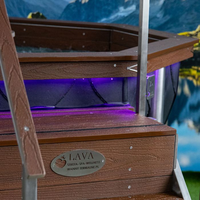 LAVA stal inox Premium  4-5 Wanna Termalna SPA balia  stal nierdzewna