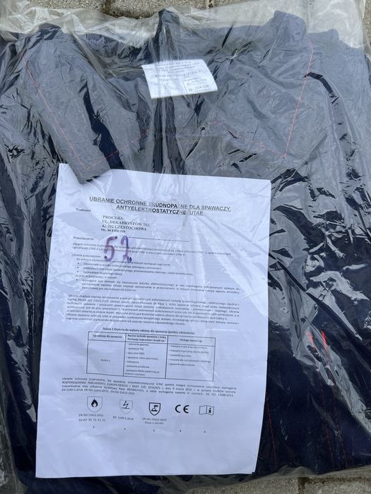 Ubranie ochronne trudnopalne dla spawaczy