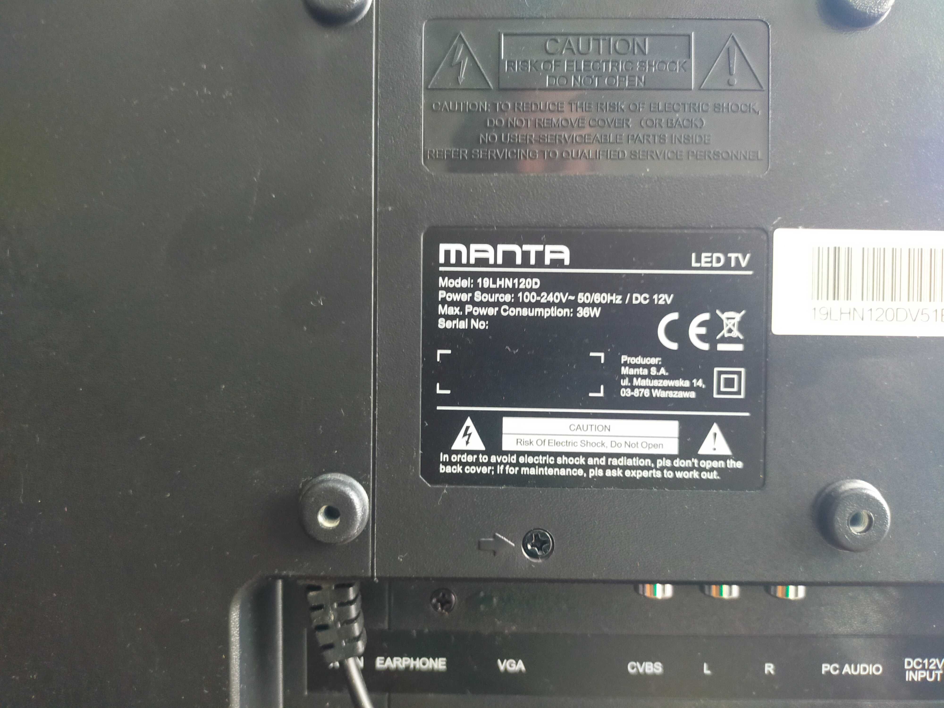 Telewizor MANTA +Tuner DVB-T2+ Router HUAWEI B525 WL