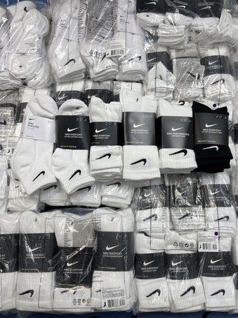 Носки Nike Everyday ( шкарпетки,Ankle, Lightweight Crew, Black, White)