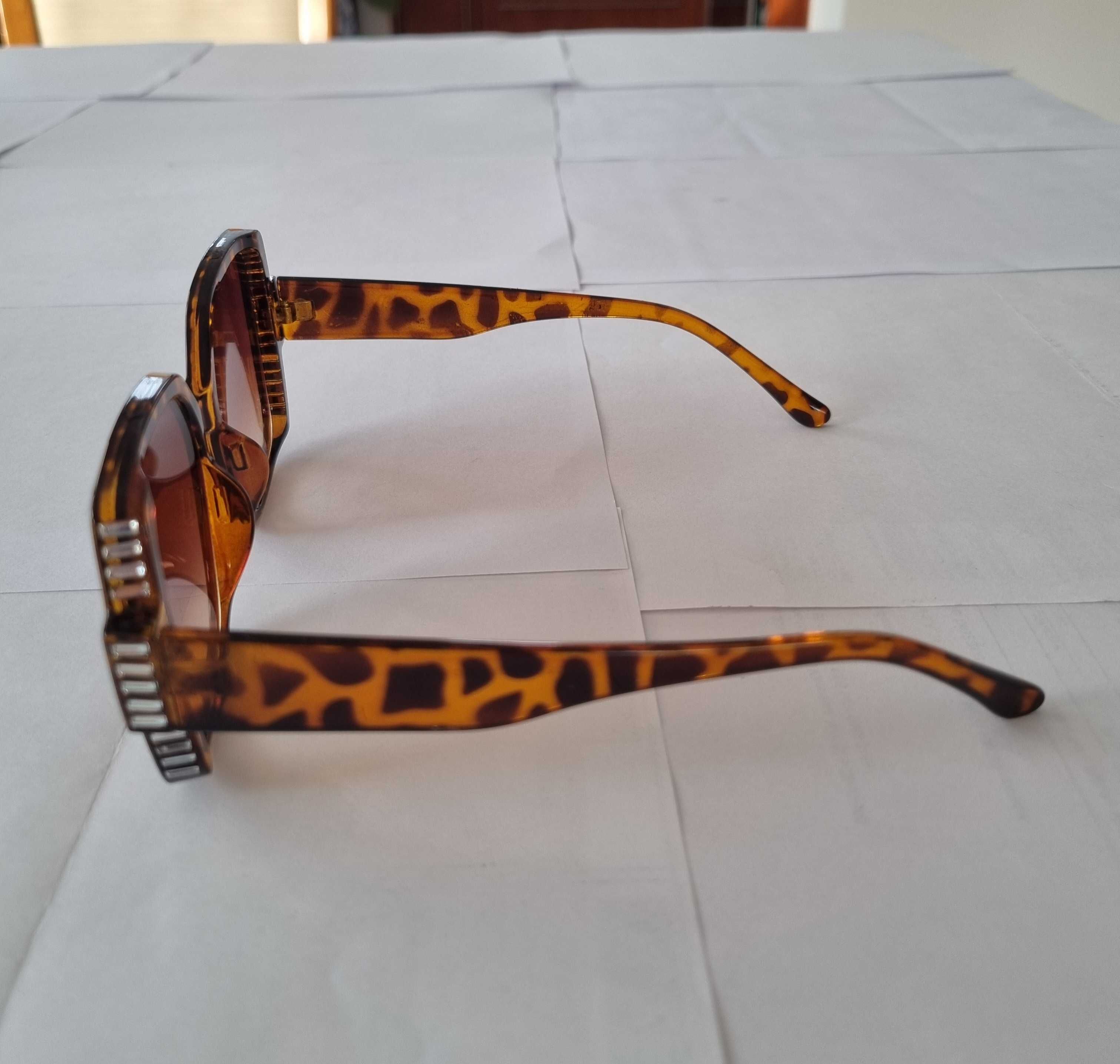 Okulary przeciwsłoneczne luksusowe w cyrkonie UV400