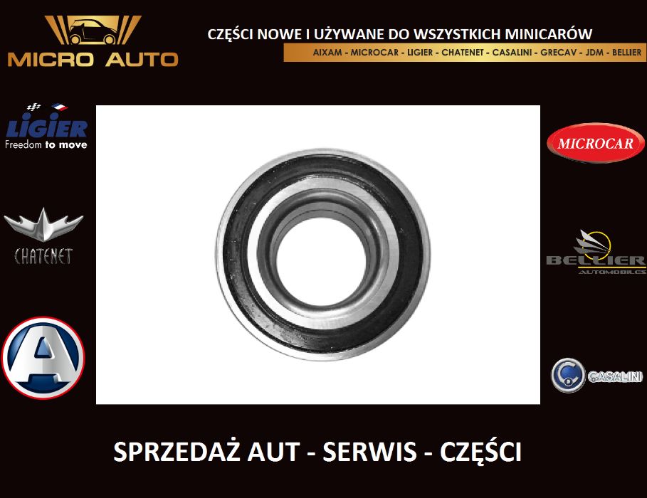 Łożysko koła przód Aixam Microcar JDM Chatenet Grecav Ligier części