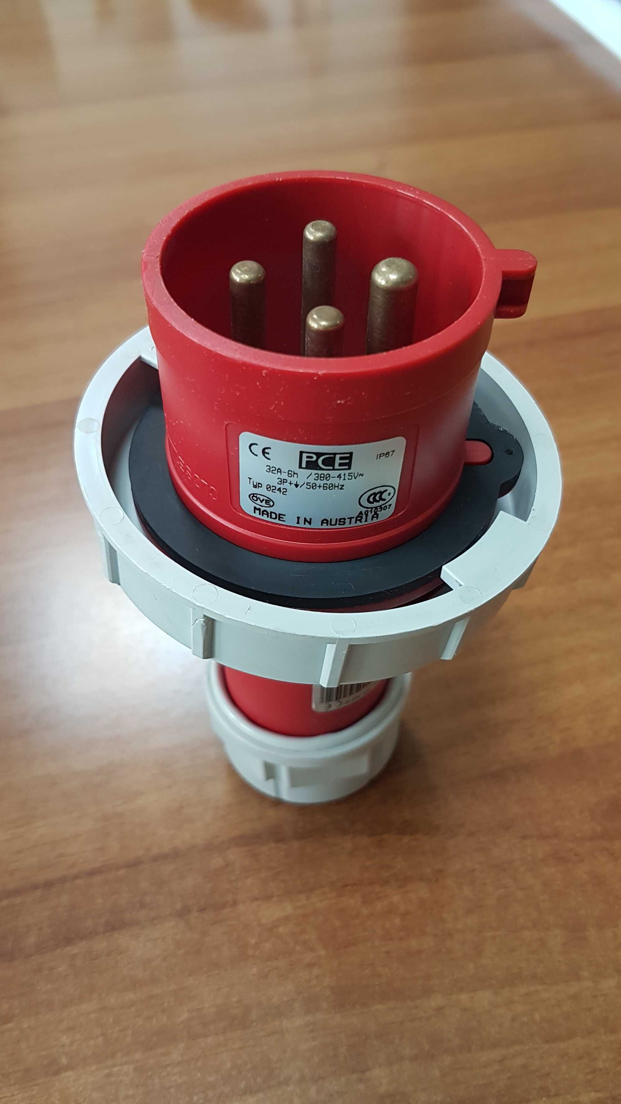 PCE Wtyczka przenośna "Twist" 32A 3P+Z 400V IP67