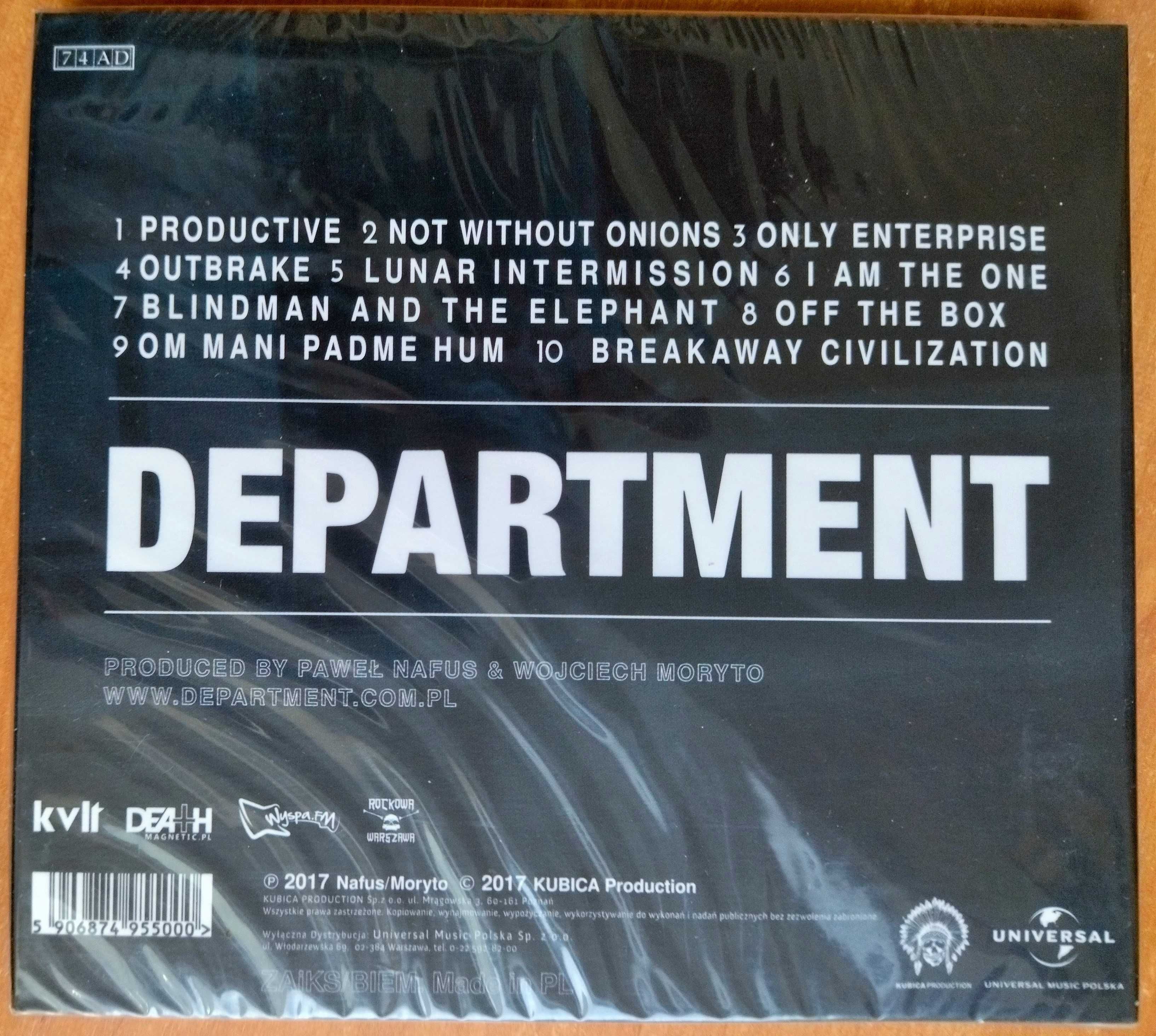 Department Breakaway Civilization Special Edition  2CD nowa w folii