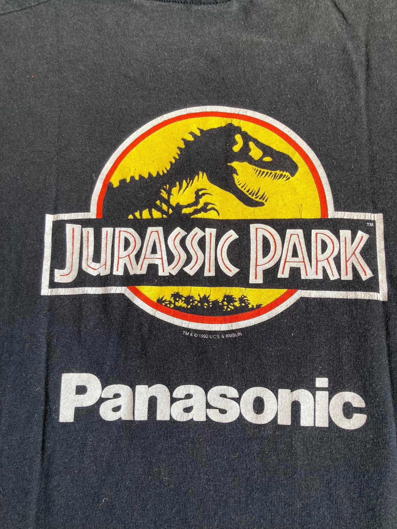 T-shirt Jurassic Park 1992r. Panasonic vintage Roz. S