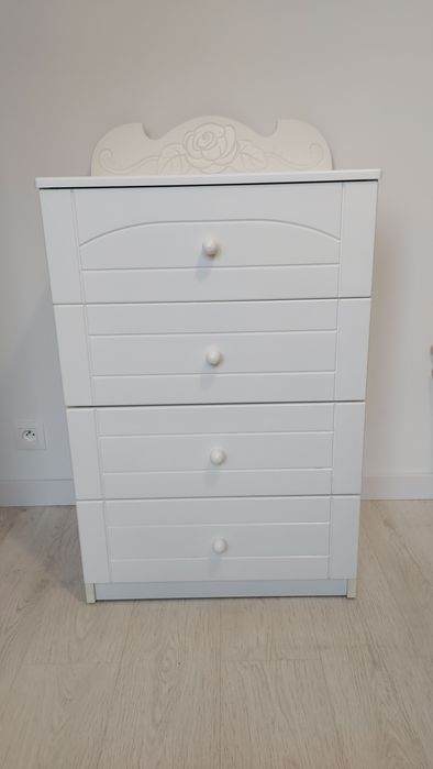 Zestaw mebli dziecięcych Meblik Bianco Fiori