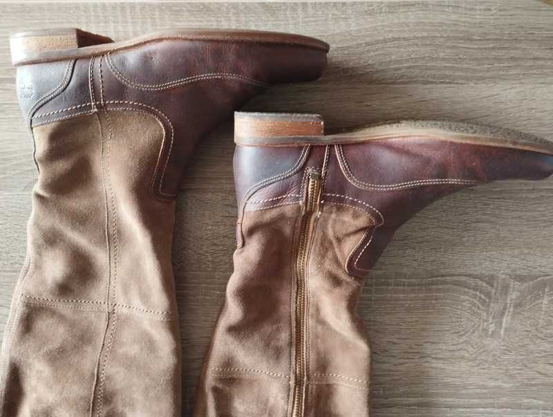 Urocze kozaczki Timberland skóra naturalna 37.5, bdb