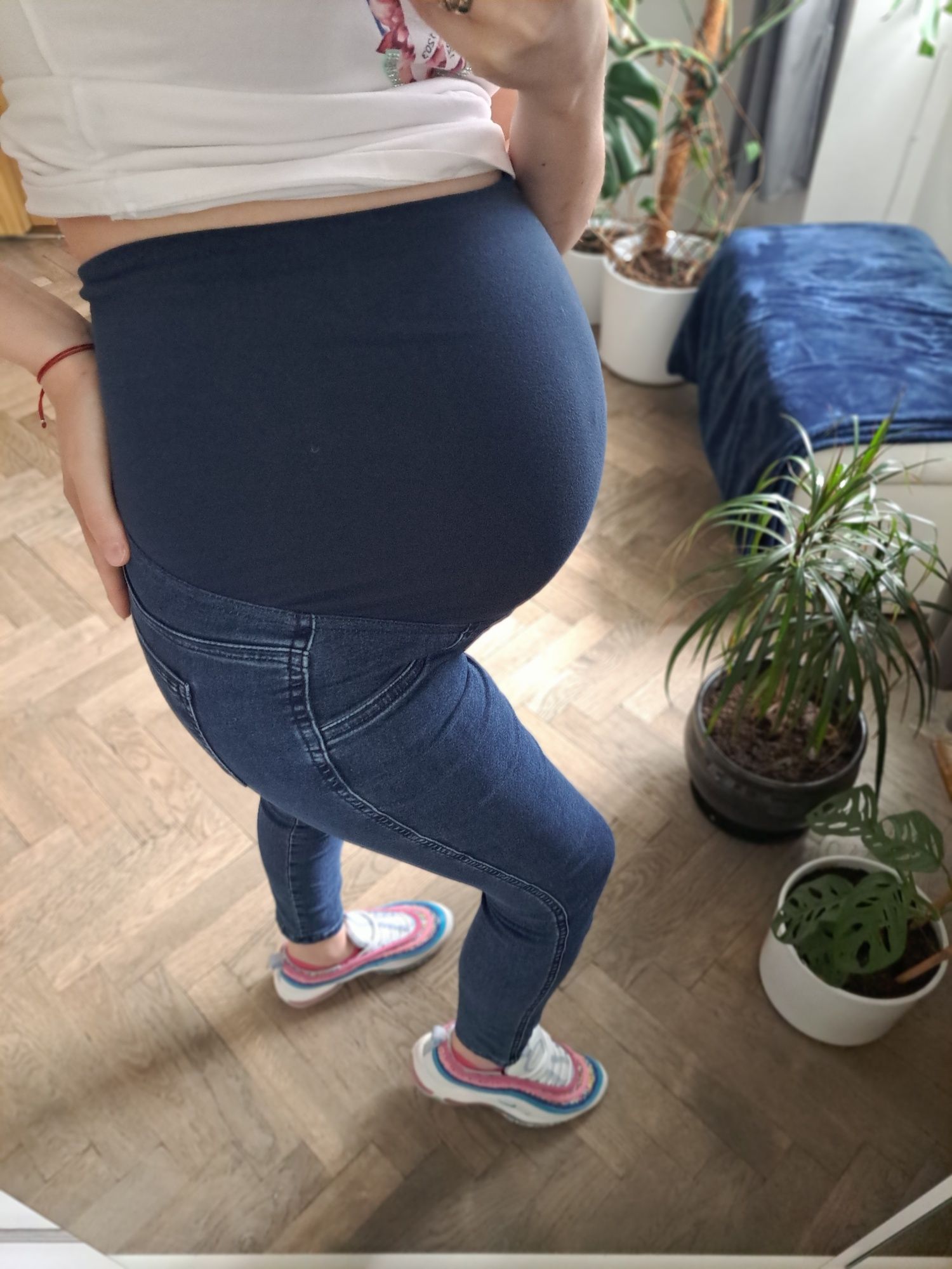 Jeansy spodnie ciążowe calzedonia S