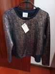 Blusa azul e dourada M