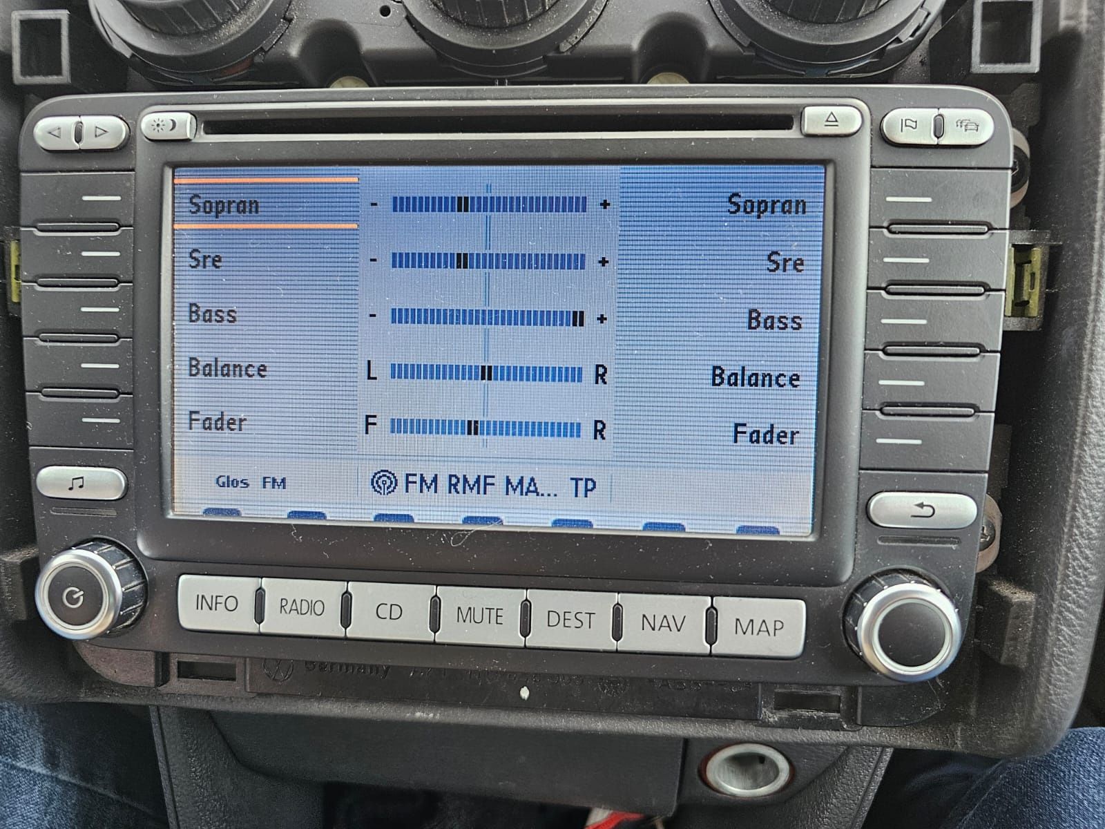 Radio  VW touran ze zmieniarką