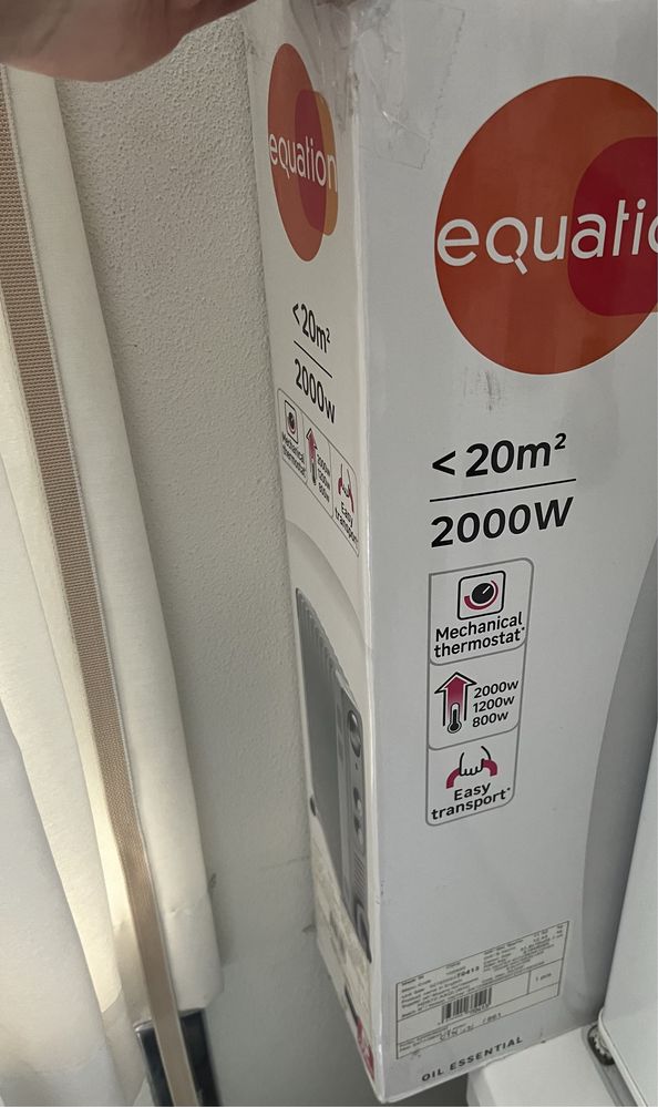 Aquecedor equation 2000w novo na caixa