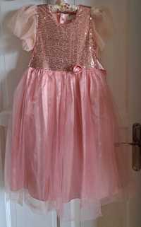 Sukienka dla dziewczynki długa, balowa, z tiulem,  rozm.122