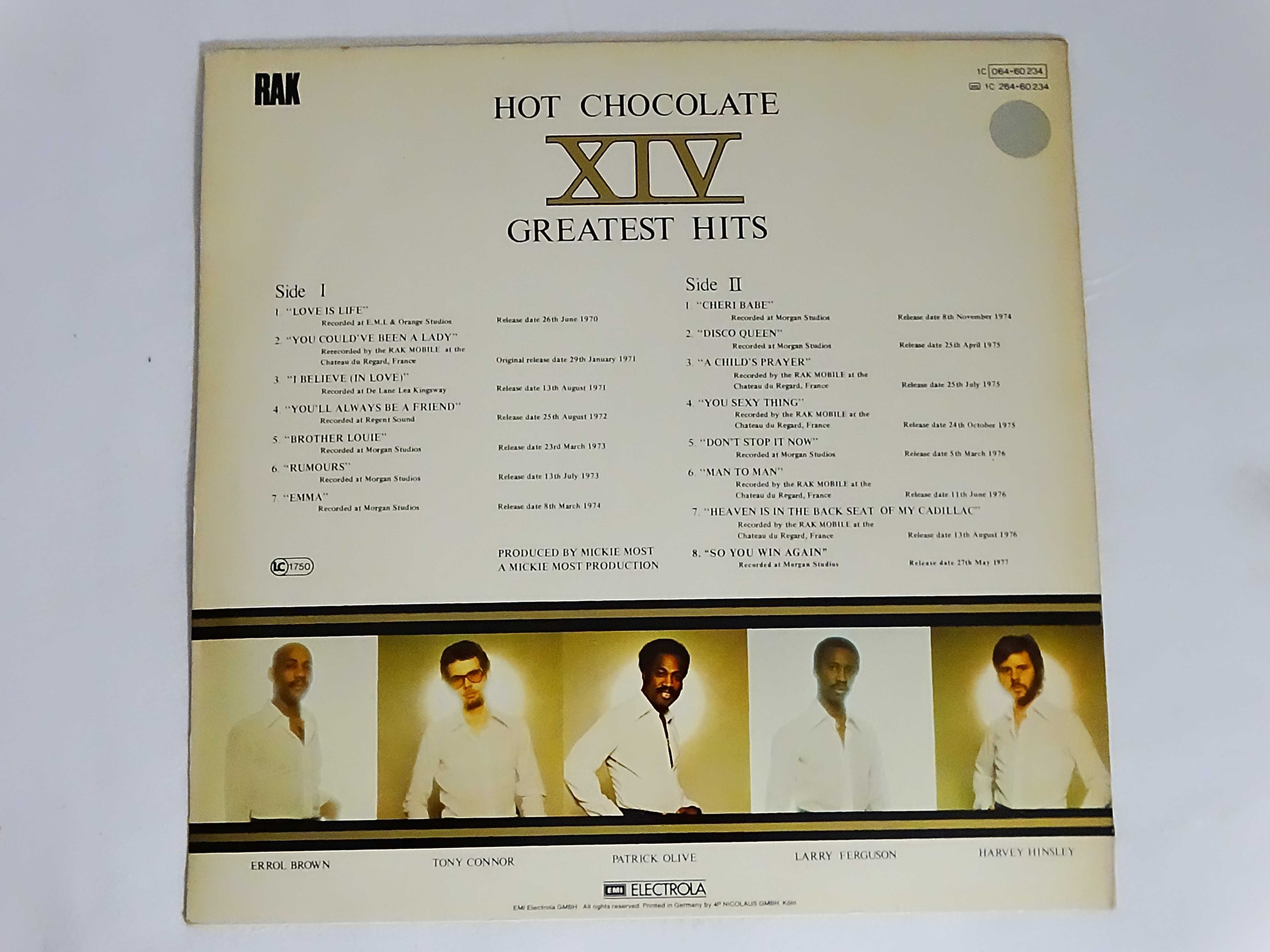 Hot Chocolate - XIV Greatest Hits 1976 Winyl