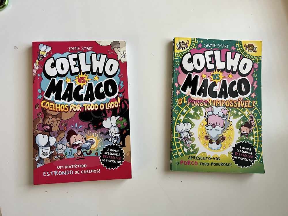Livros do “Coelho macaco” Nr. 8 e 9