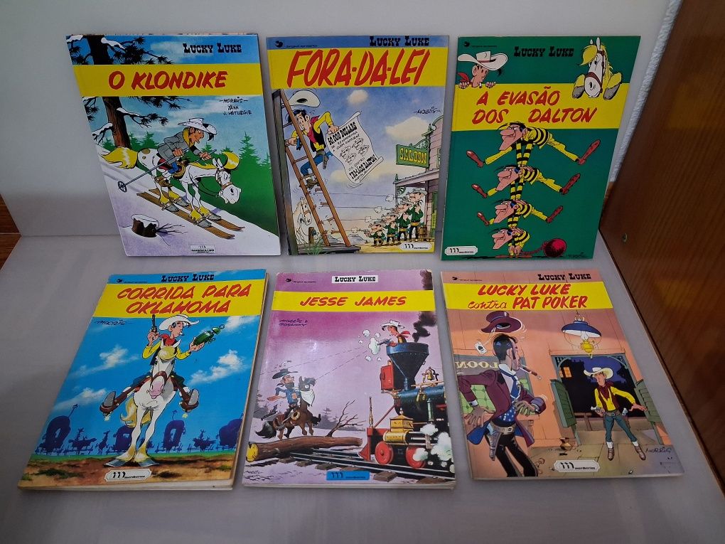 Colecção 6 Livros Banda Desenhada Lucky Luke
