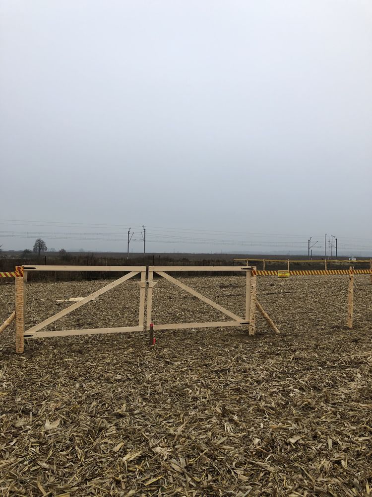 Ogrodzenie budowlane ogrodzenie tymczasowe siatka leśna stemple płot