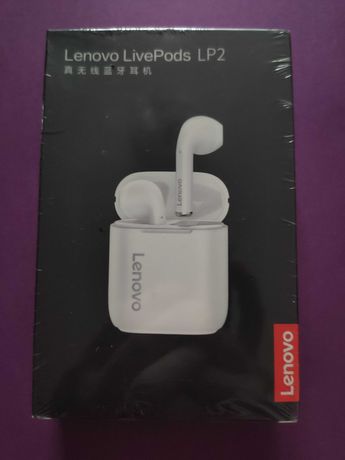 Навушники Lenovo lp2 Білий