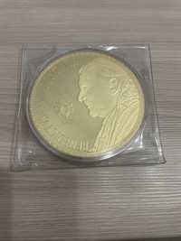 Medal papieża Benedykta XVI z kapsuła,średnica 100mm nowy zapląbowany