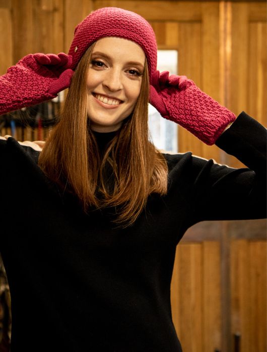 ZestawgGruba czapka zimowa+ rękawiczki