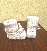 Вязаные носки  и пинетки для детей
