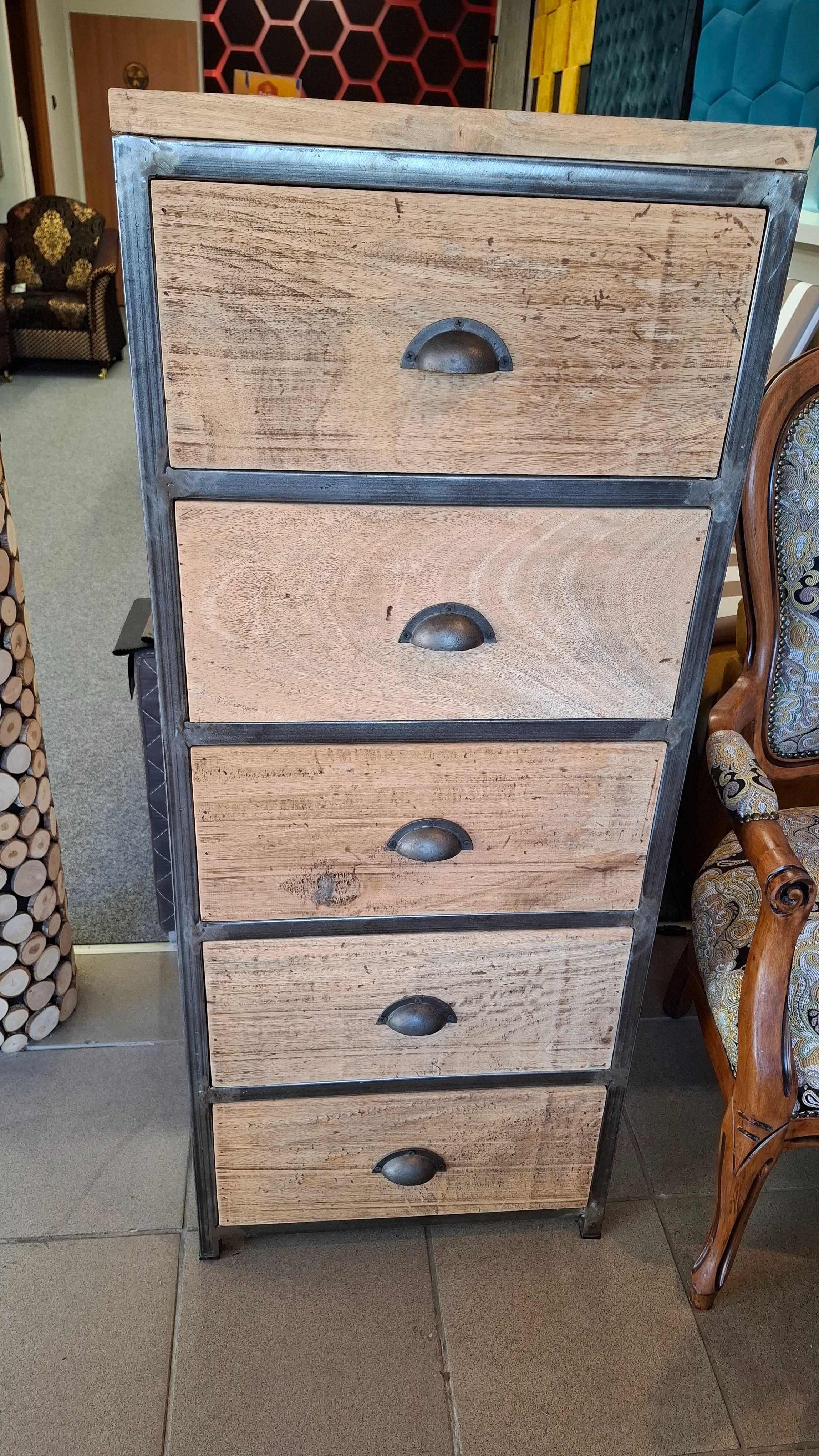 PROMOCJA/Komoda loft z drewna mango