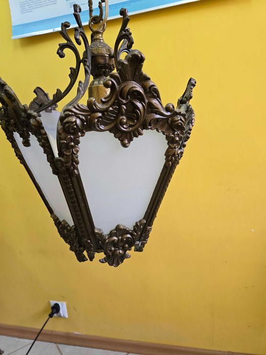 Mosiężny żyrandol vintage