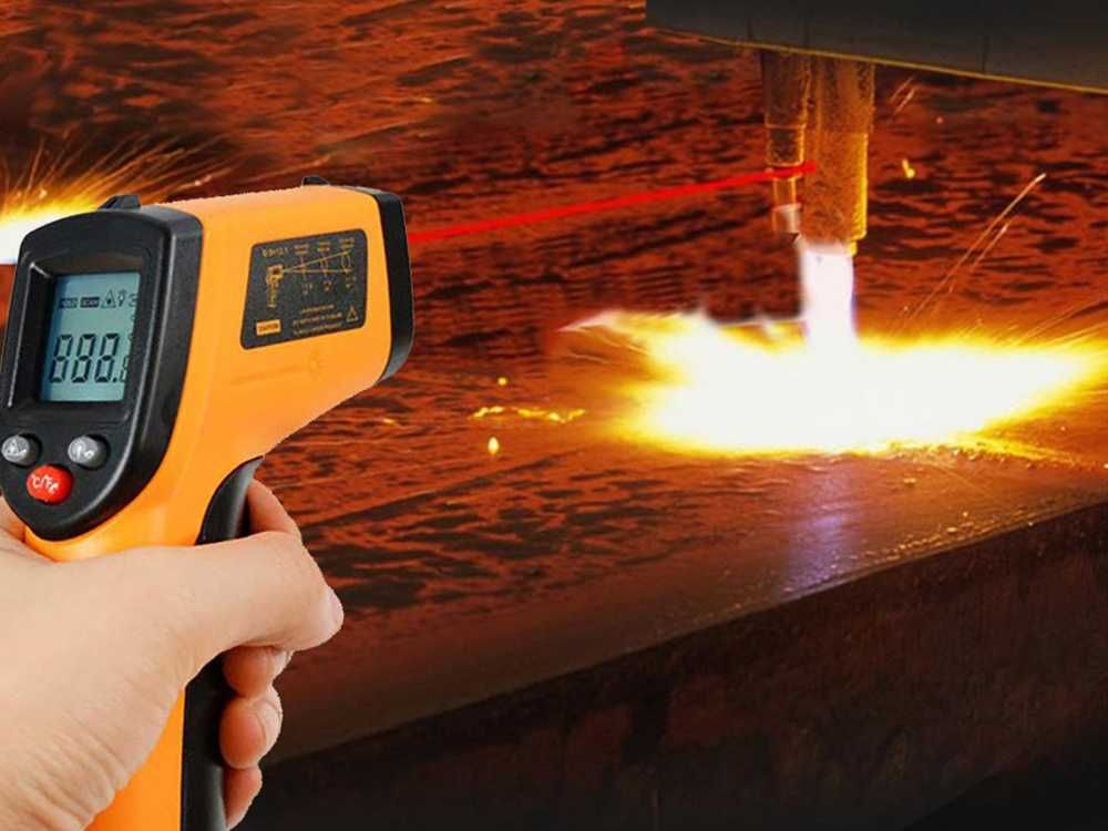 NEW! Pirometr termometr laserowy miernik LCD bezdotykowy -50 +380°C .