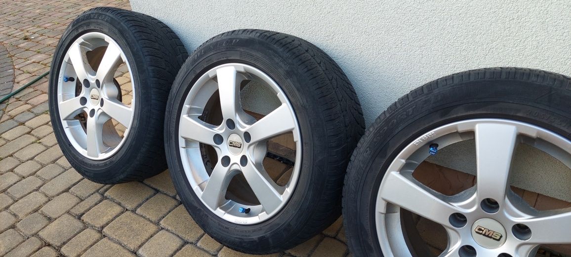 Alufelgi 16", audi A4 B6, B7, B8, opony zimowe Dunlop