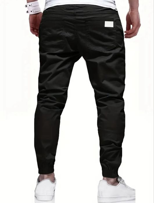 Чоловічі міцні штани, джогери, чорні, XL