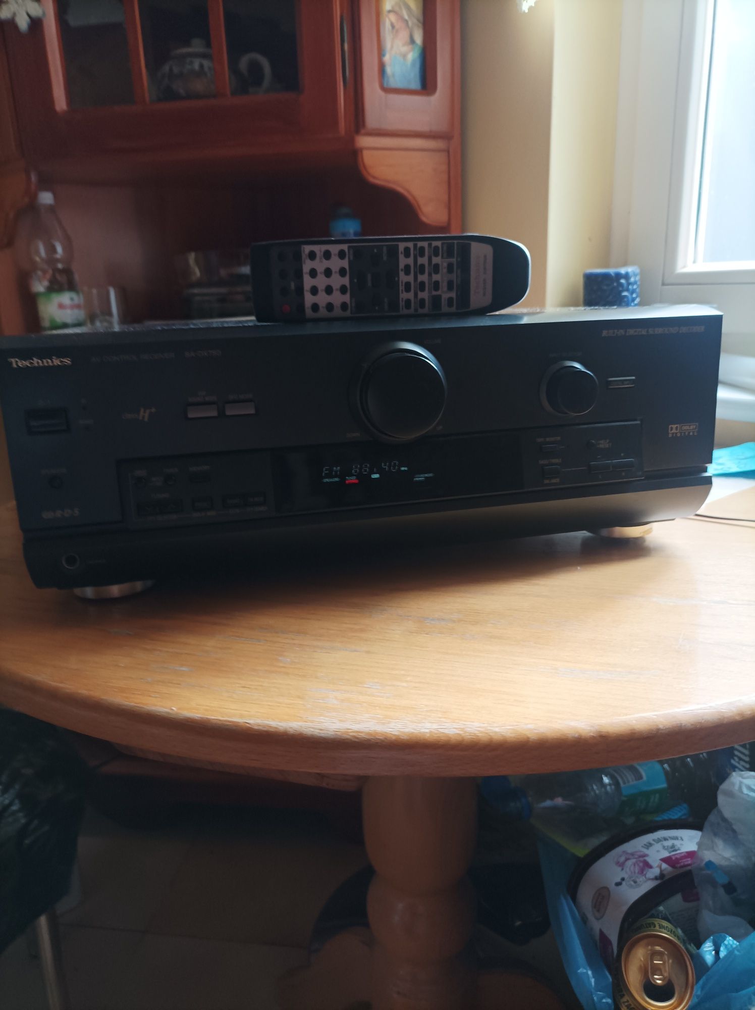 Amplituner Technics SA-DX750 plus pilot orginalny
