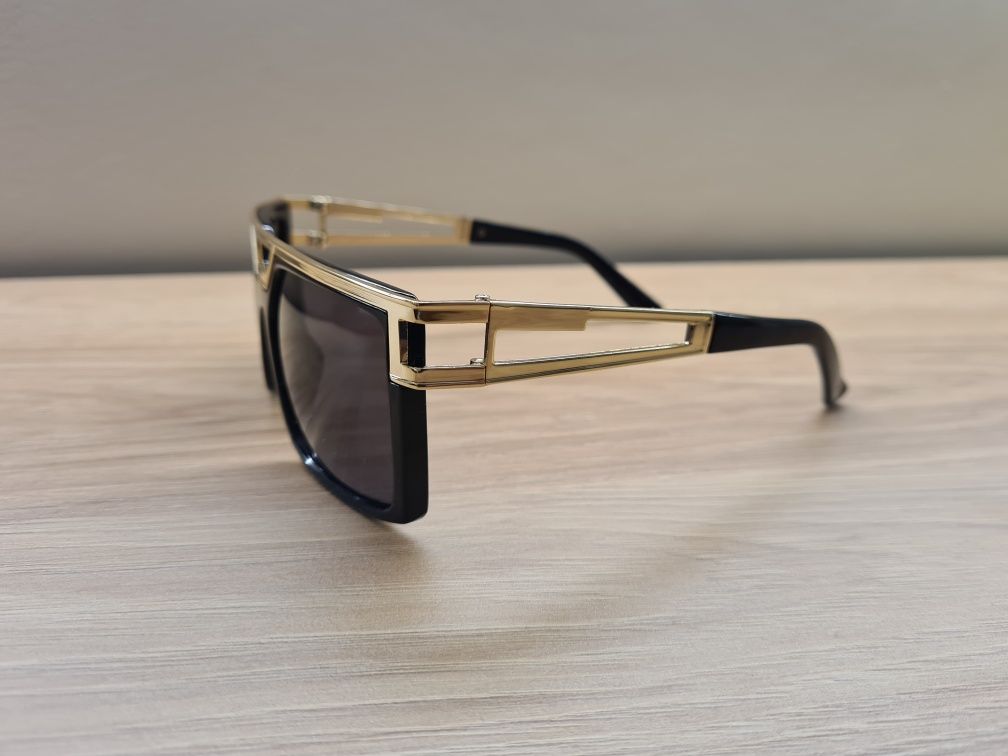 HIT Nowe Okulary Polaryzacyjne Przeciwsłoneczne UV400 Czarno Złote