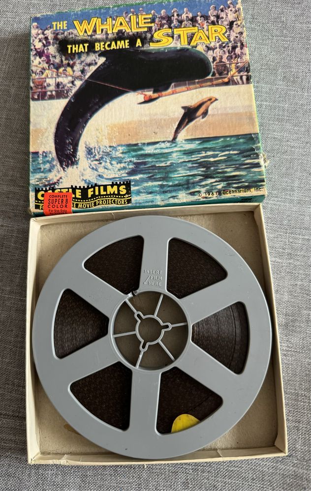 Film taśma 8 mm Wieloryb który stał się gwiazdą