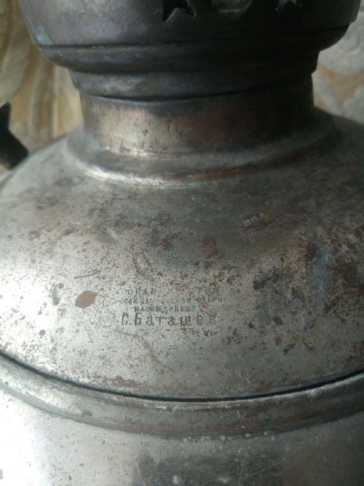 старинный редкий угольный самовар большой дольный шар Баташева 6 л