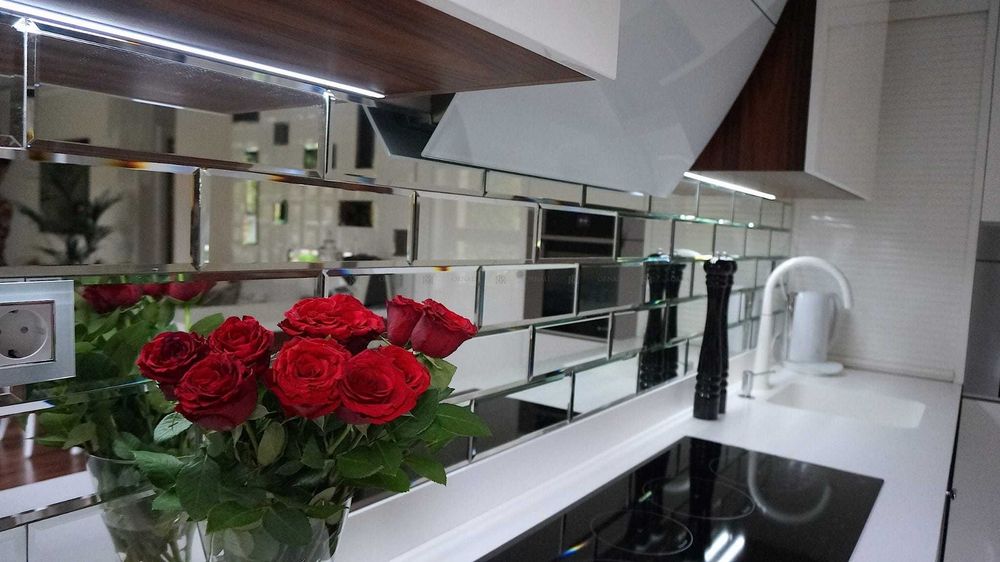 Płytki lustrzane dekoracyjne kafelki Glamour 20x10cm lustro Cegła