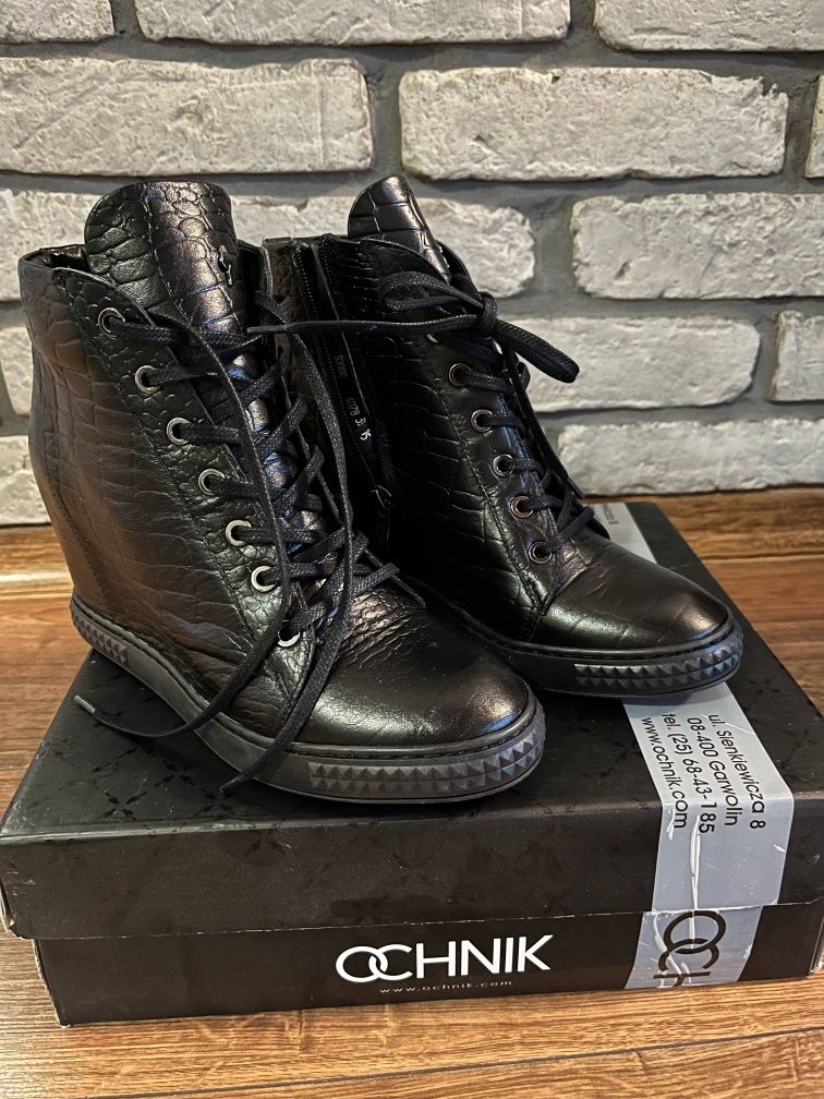 Nowe skórzane koturny Ochnik r.39