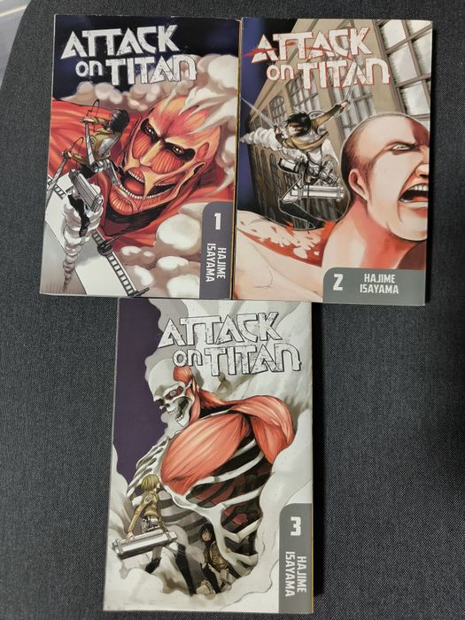 Manga Attack on Titan Vol. 1,2&3