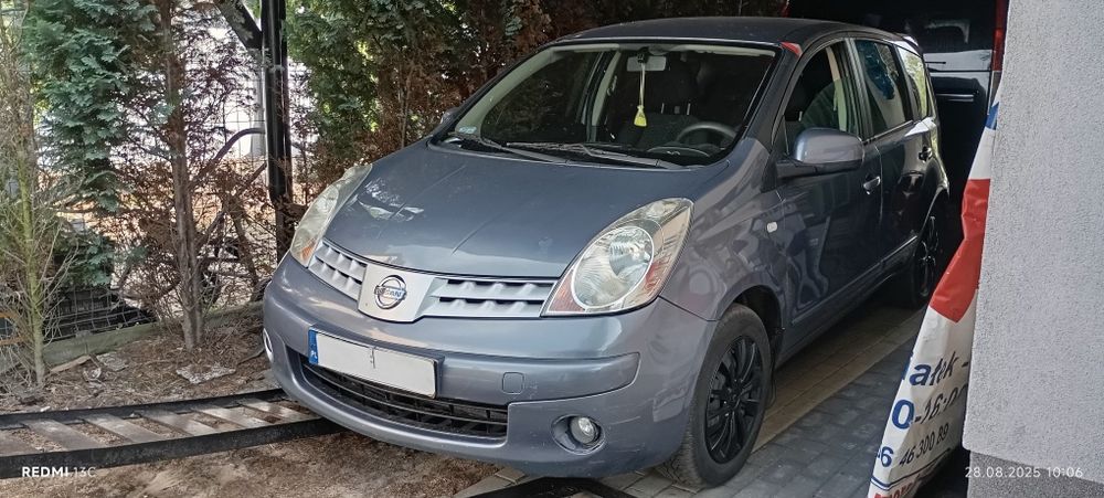 Ekonomiczny Nissan Note 2007r. Nowy Przegląd, KLIMA, Bluetooth, CD, AU