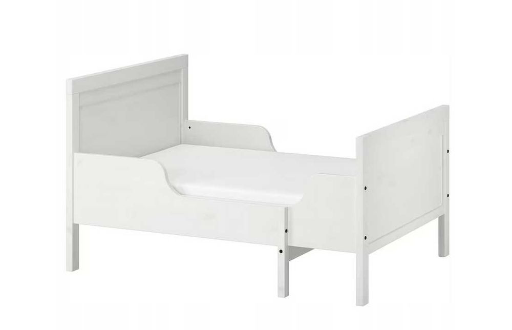 IKEA SUNDVIK Rozsuwana rama łóżka i dno łóżka 80x200 cm biały