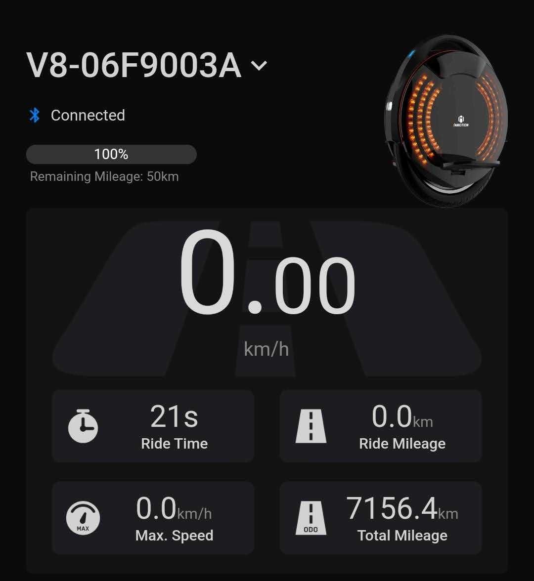 Monocykl elektryczny Inmotion v8