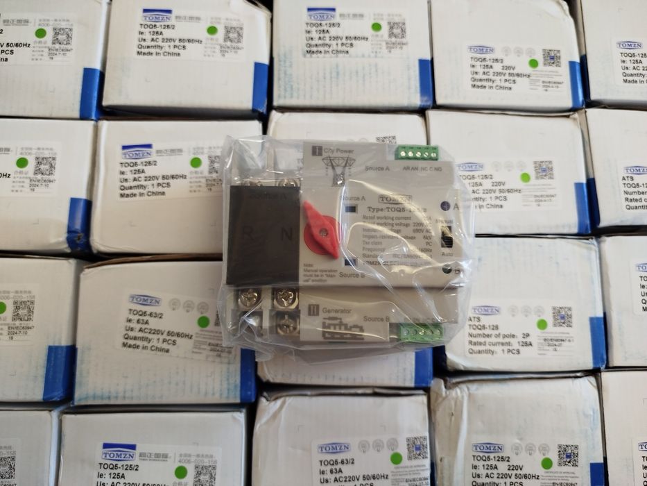 АВР Автомат вводу резерву 125А Tomzn TOQ5-125/2/3/4 Tahnele TXATS 125/