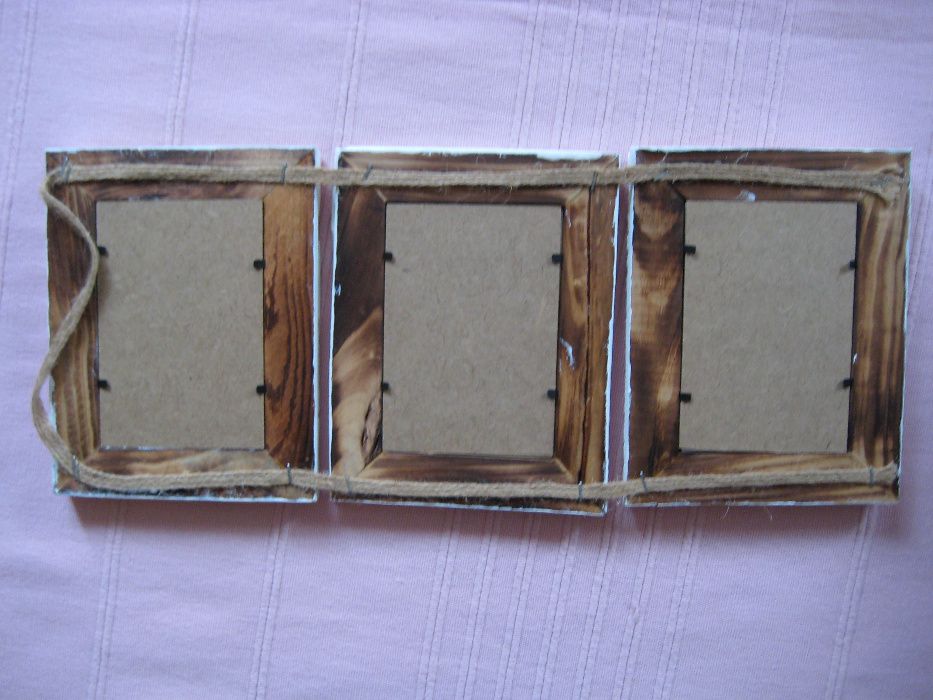 Komplet ramek - 3 sztuki - bambus - boho - rustic