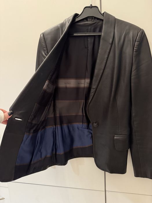 Кожаный пиджак MaxMara