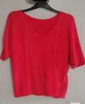 Sweter alpaka, czerwony