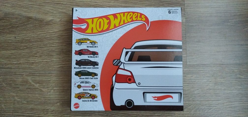 Hot Wheels 6 pak Japan Honda Mazda Nissan Subaru Mitsubishi Toyota